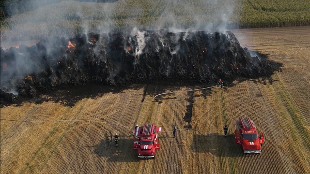 Через підпал соломи в господарстві на Черкащині фермер зазнав збитків на 1 млн грн