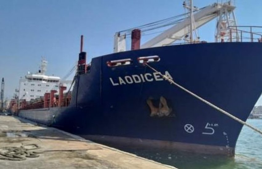 Україна отримала докази, що сирійське судно, заарештоване у Лівані, перевозило вкрадене українське зерно
