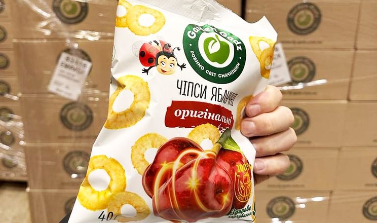 Українське підприємство почало експорутвати яблучні чипси в ЄС