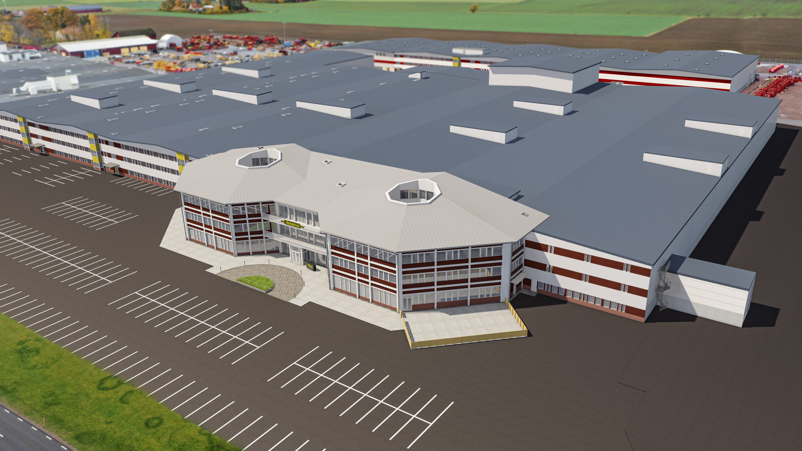 Компанія Väderstad розширює завод і збільшує потужність завдяки новому заводському центру