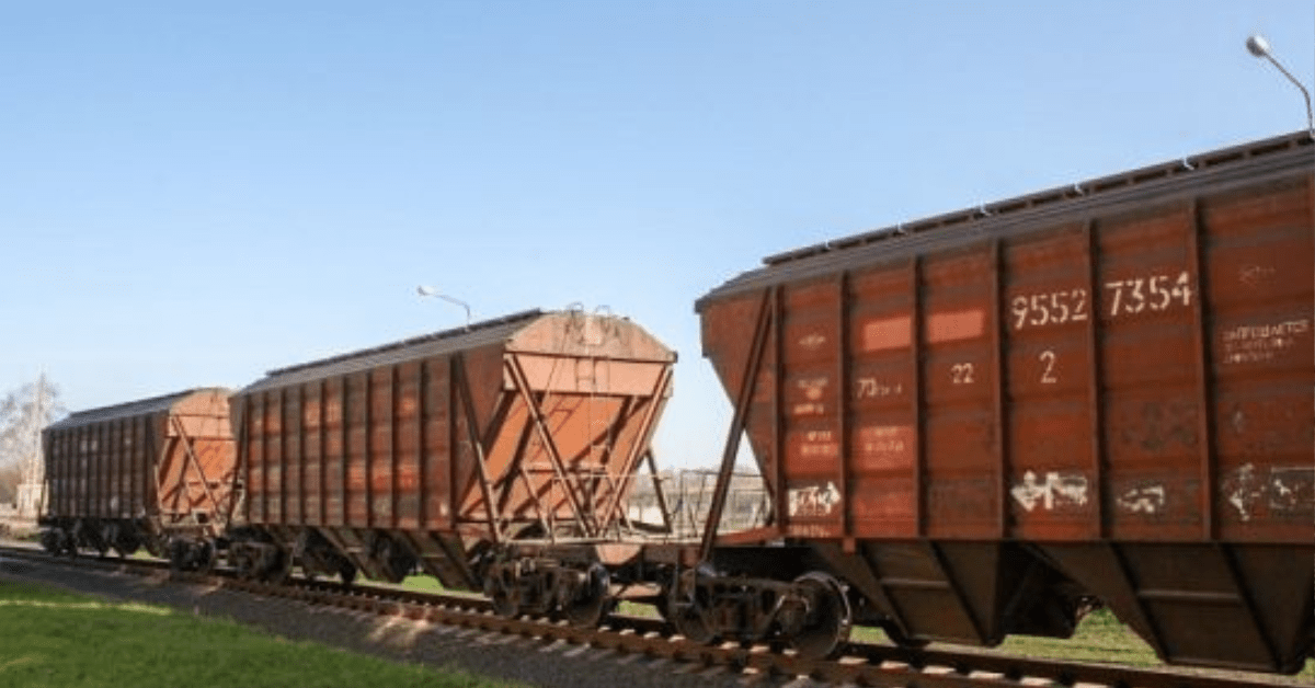 Частка зернових, що перевозяться залізницею на експорт через порти, зросла до майже 90%